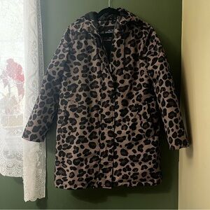 Leopard Print Women's Coat